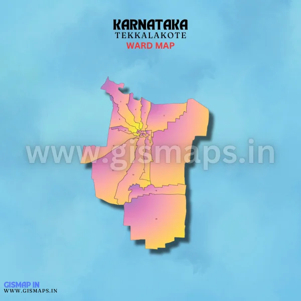 Tekkalakote Ward Map (Karnataka)